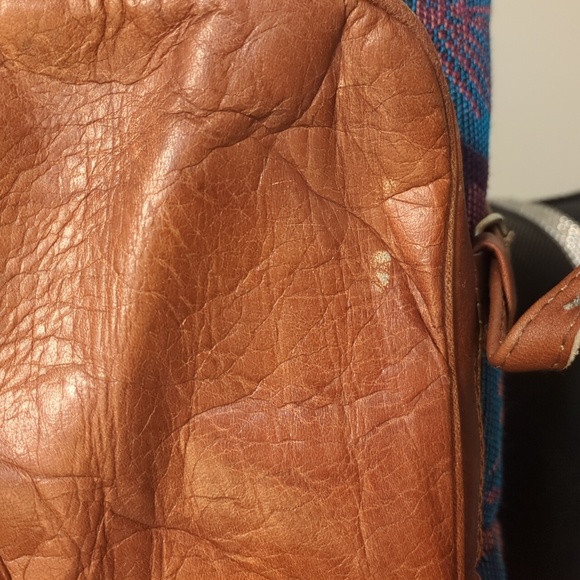 Vintage Unisex Peruvian Drawstring Two Pockets Backpack - Picture 8 of 11